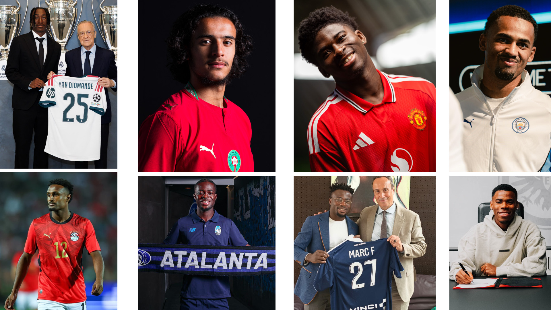 African Stars Headline Record 2026 Summer Transfer Window_Yan Diomandé-Ayyoub Bouaddi-Carlos Baleba-Iliman Ndiaye-Haissem Hassan-Kamaldeen Sulemana-Moses Simon-Raphael Onyedika