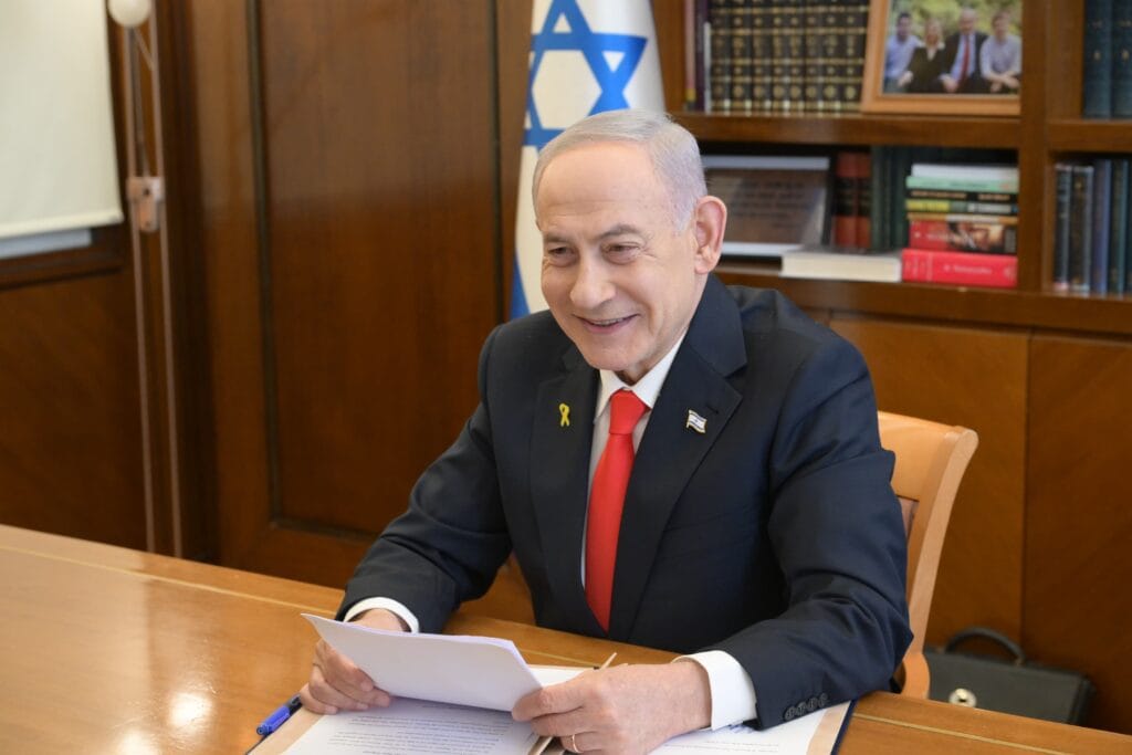 President of Somaliland, Dr. Abdirahman Mohamed Abdallah on a phone with Israel Prime Minister, Benjamin Netanyahu on December 26th, 2025 during the official recognition of the Republic of Somaliland as an independent and sovereign state by Israel.